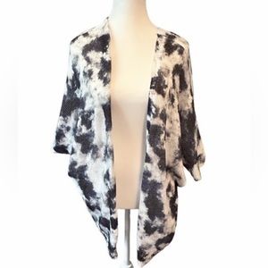 🇮🇹 Luisa Ricci tie dye pattern open cardigan in blue/grey and white size L